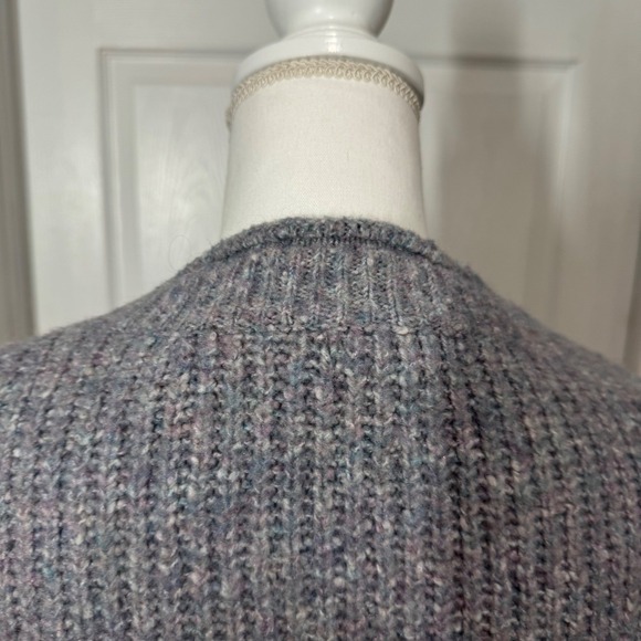 Rachel Roy Womens Sweater Medium Gray Crew Neck Knit Pullover Cozy Casual‎ - Picture 6 of 8